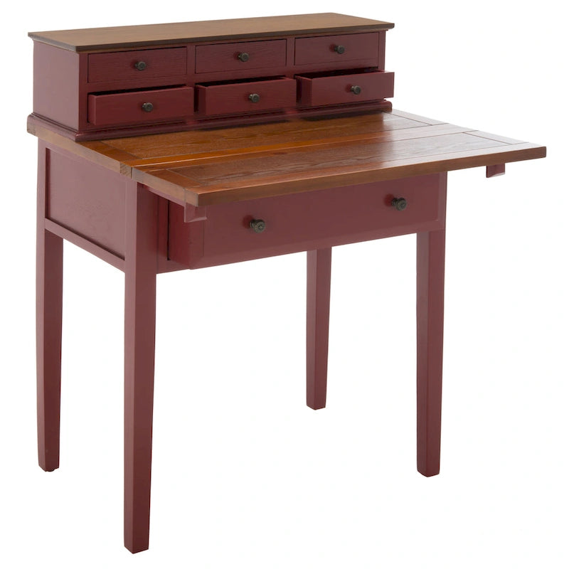 Bureau rabattable à 7 tiroirs
