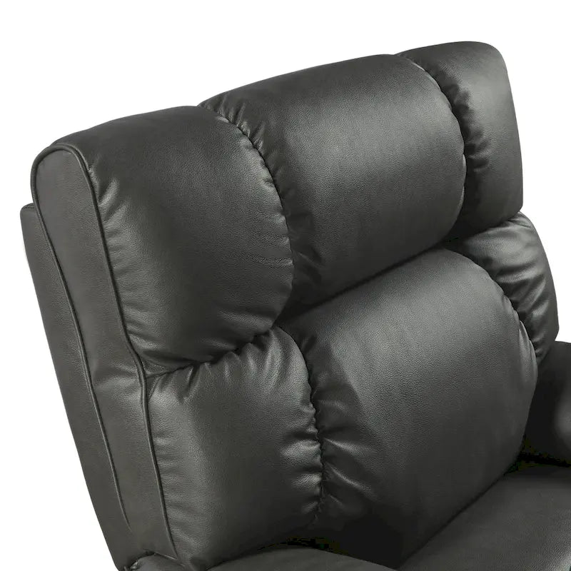 Fauteuil inclinable releveur avec deux moteurs, massage, fonction chauffante, porte-gobelets et support de téléphone réglable