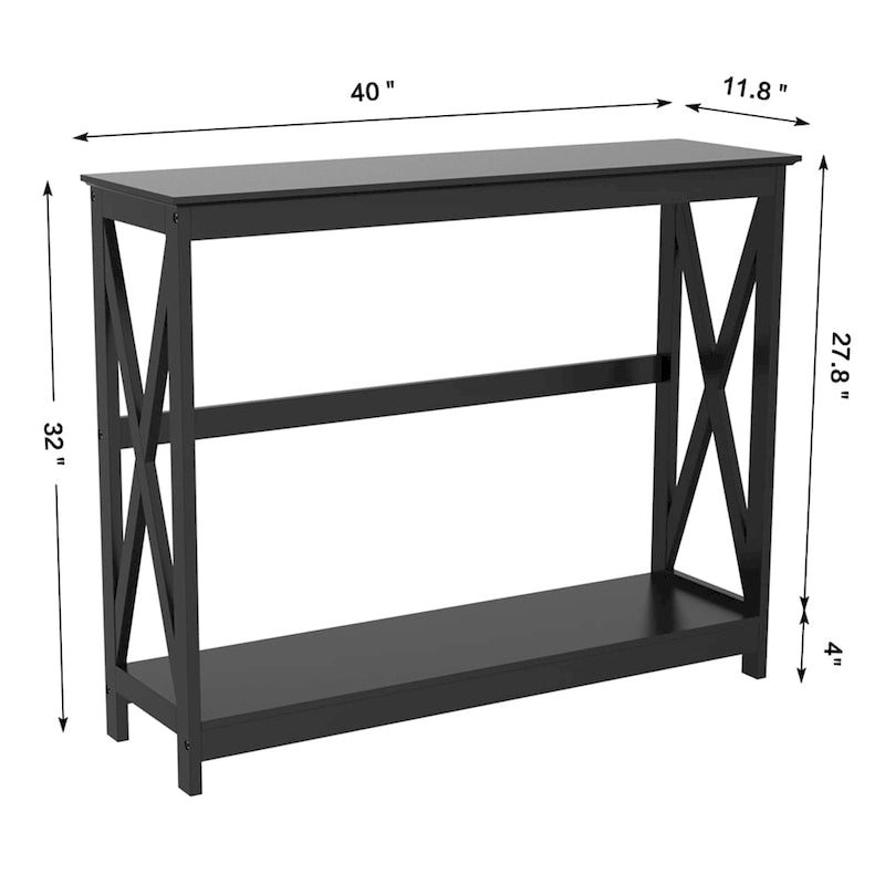 Tables console à 2 niveaux en X Tables d'entrée