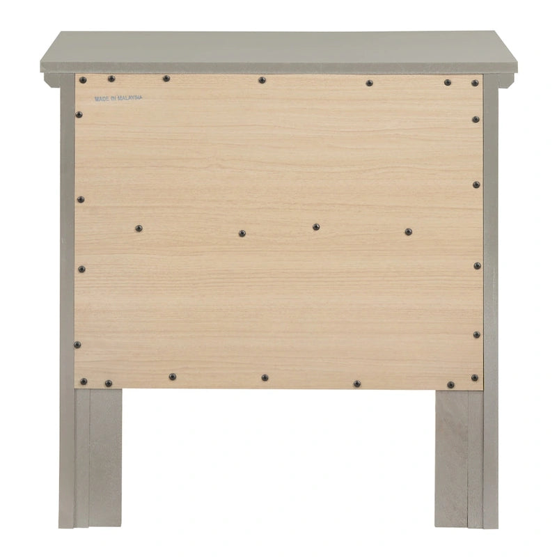 Table de chevet à 2 tiroirs (61 cm H x 48,3 cm L x 39,4 cm P)