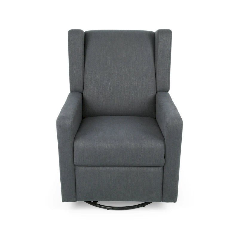 Fauteuil inclinable pivotant contemporain rembourré