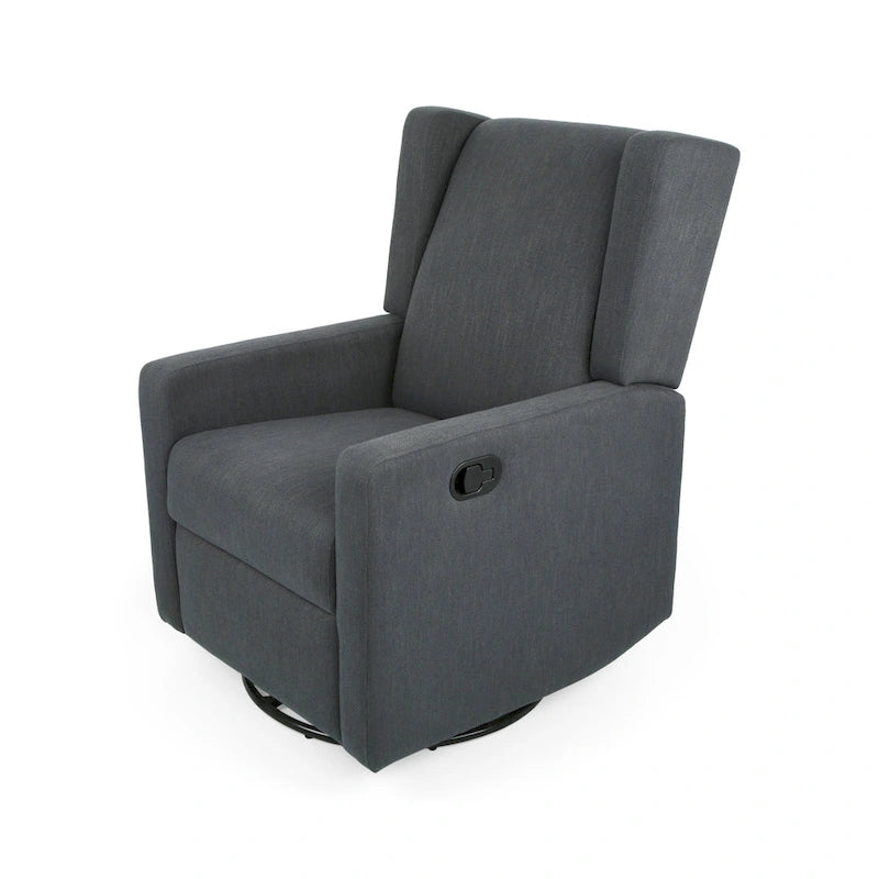 Fauteuil inclinable pivotant contemporain rembourré