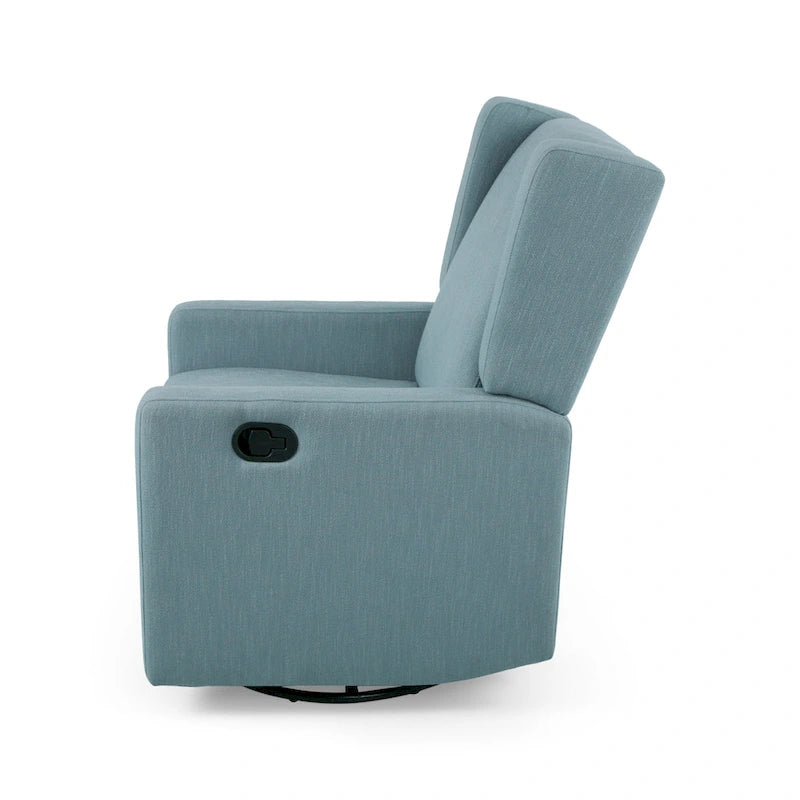Fauteuil inclinable pivotant contemporain rembourré