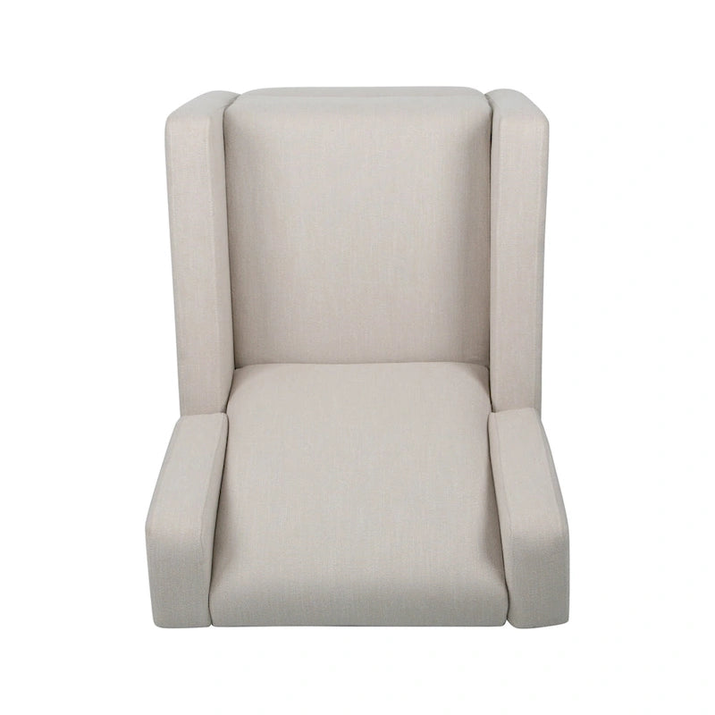 Fauteuil inclinable pivotant contemporain rembourré