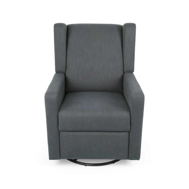 Fauteuil inclinable pivotant contemporain rembourré