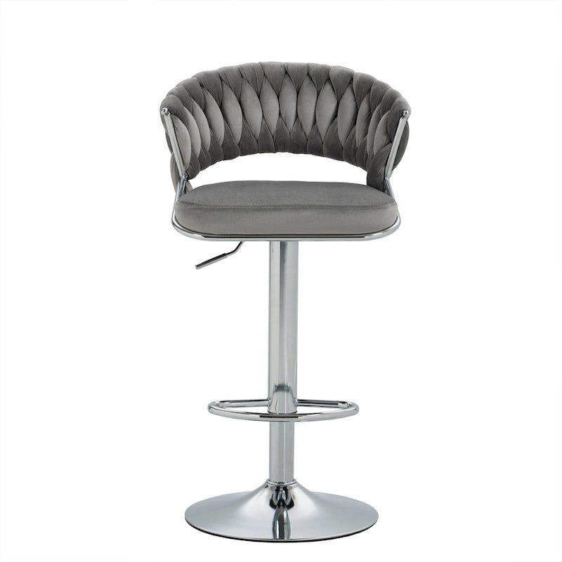 Tabouret de bar réglable en hauteur avec assise pivotante