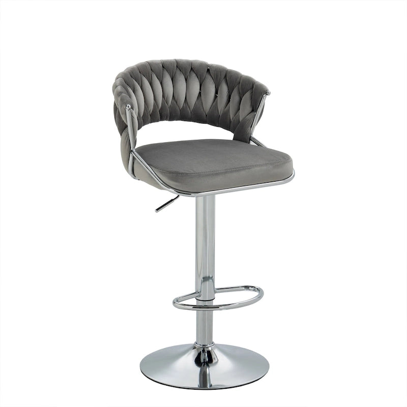 Tabouret de bar réglable en hauteur avec assise pivotante