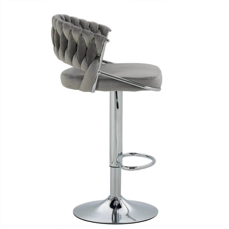 Tabouret de bar réglable en hauteur avec assise pivotante