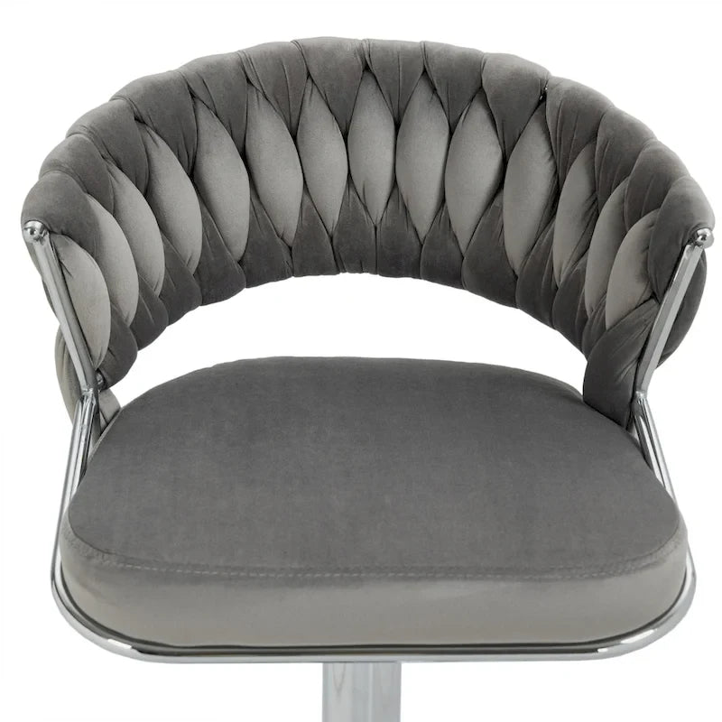 Tabouret de bar réglable en hauteur avec assise pivotante