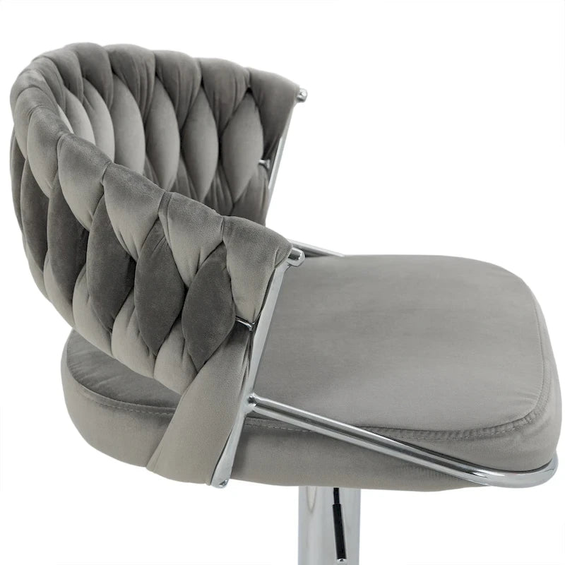 Tabouret de bar réglable en hauteur avec assise pivotante