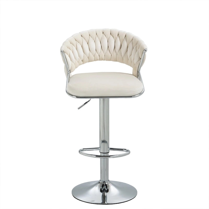 Tabouret de bar réglable en hauteur avec assise pivotante