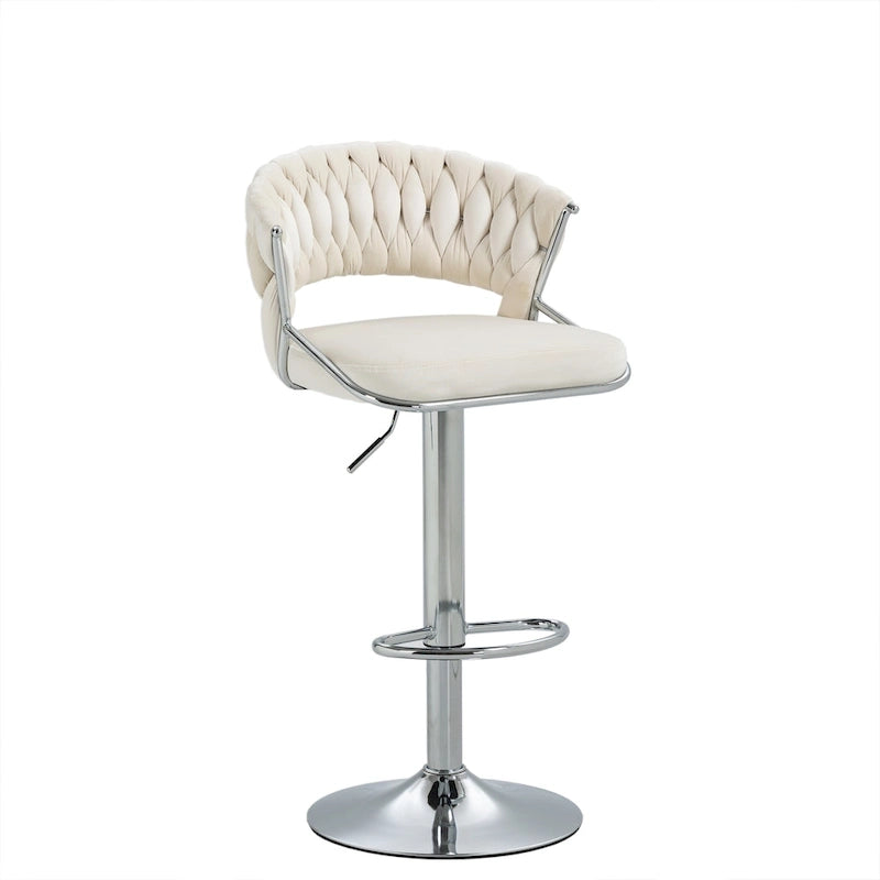Tabouret de bar réglable en hauteur avec assise pivotante