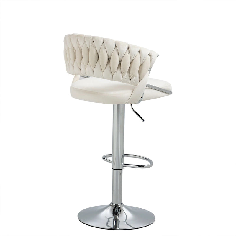 Tabouret de bar réglable en hauteur avec assise pivotante