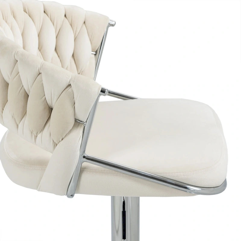Tabouret de bar réglable en hauteur avec assise pivotante