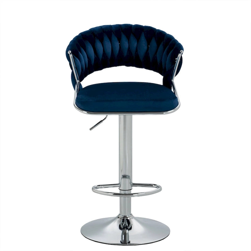 Tabouret de bar réglable en hauteur avec assise pivotante