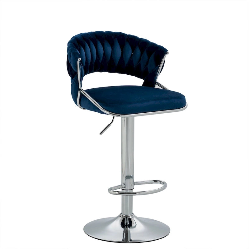 Tabouret de bar réglable en hauteur avec assise pivotante