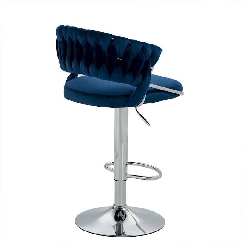 Tabouret de bar réglable en hauteur avec assise pivotante