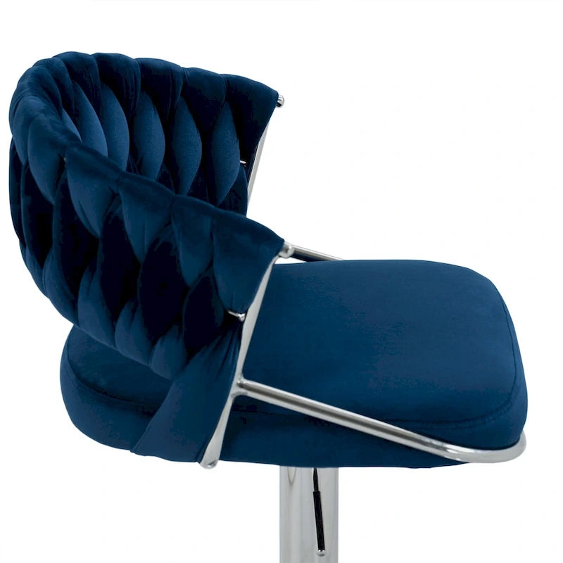 Tabouret de bar réglable en hauteur avec assise pivotante
