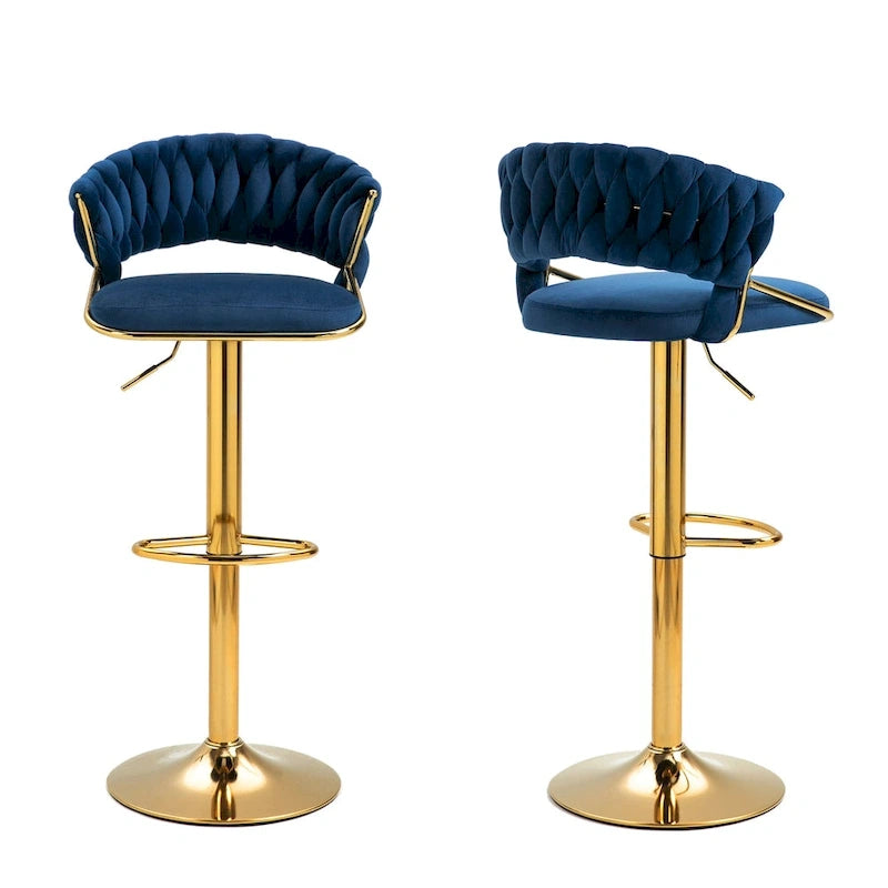Tabouret de bar réglable en hauteur avec assise pivotante