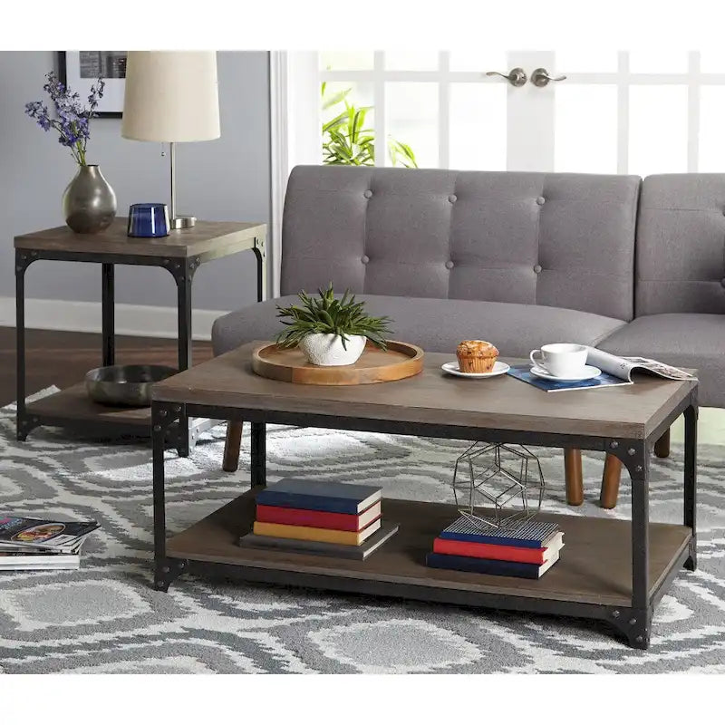 Table basse industrielle vintage