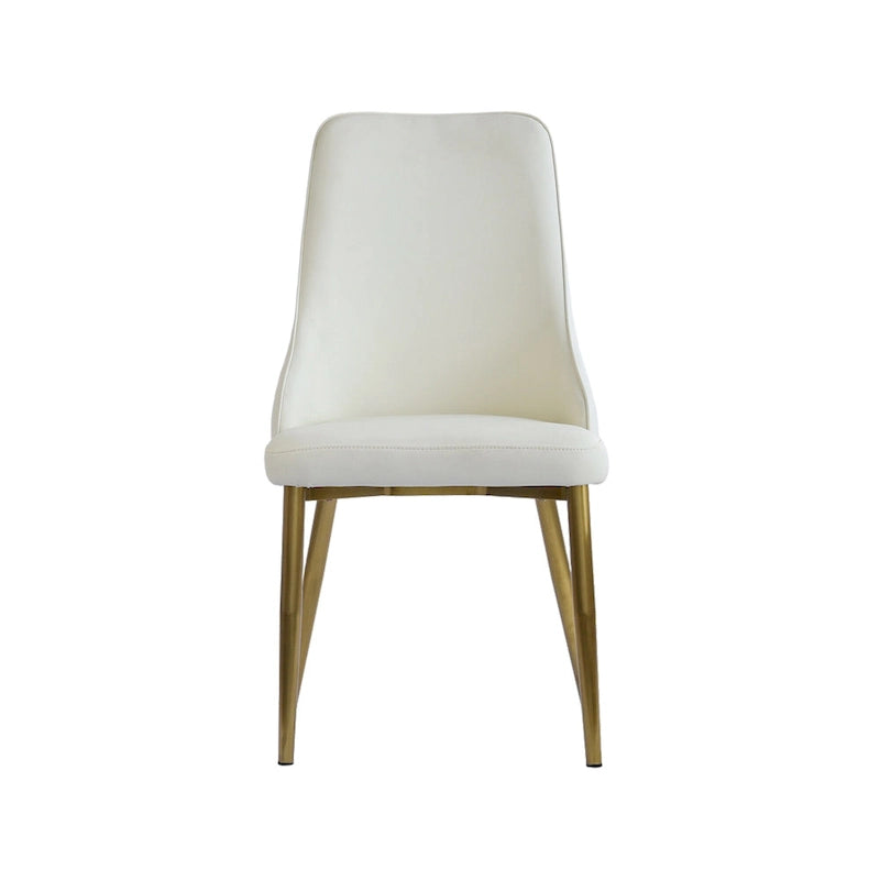 Chaises de salle à manger en cuir PU rembourrées