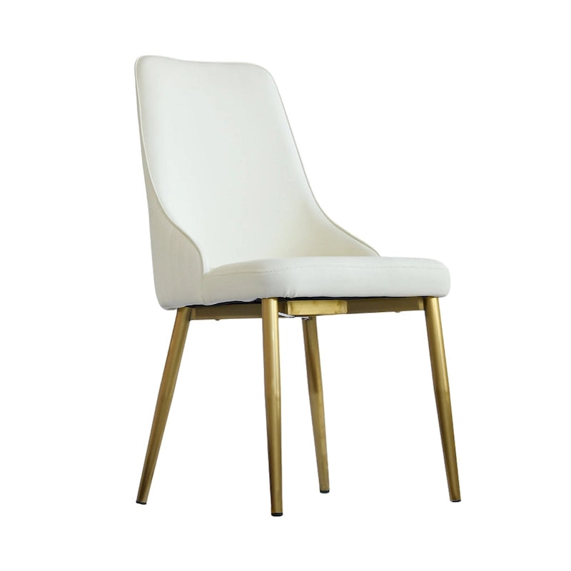 Chaises de salle à manger en cuir PU rembourrées