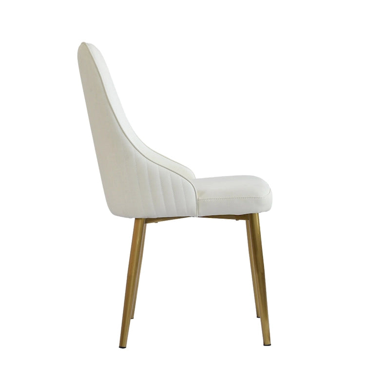 Chaises de salle à manger en cuir PU rembourrées
