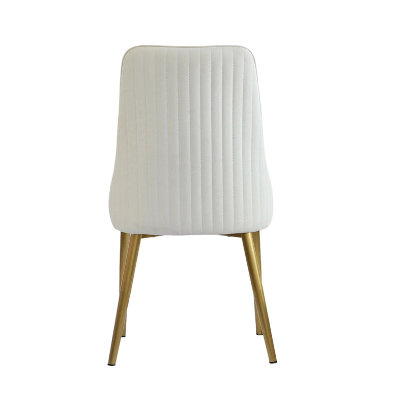 Chaises de salle à manger en cuir PU rembourrées