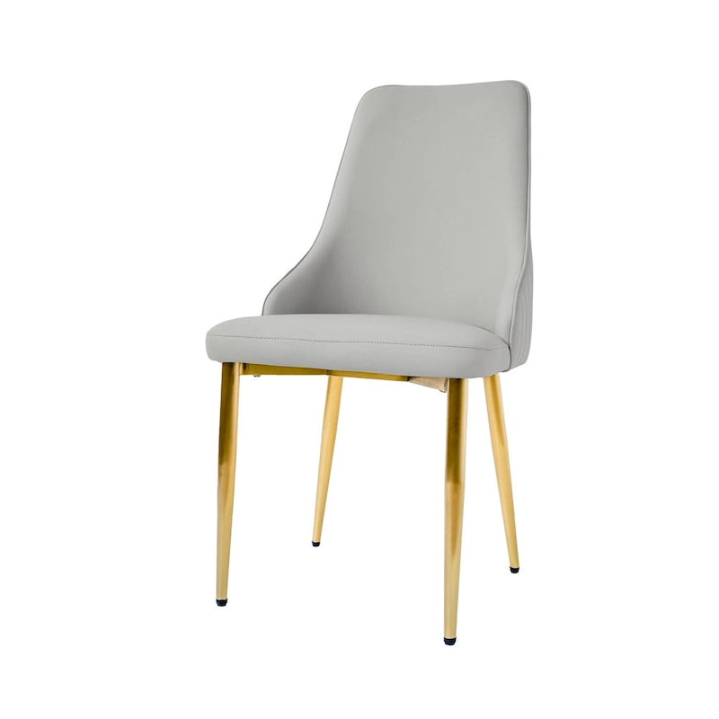 Chaises de salle à manger en cuir PU rembourrées