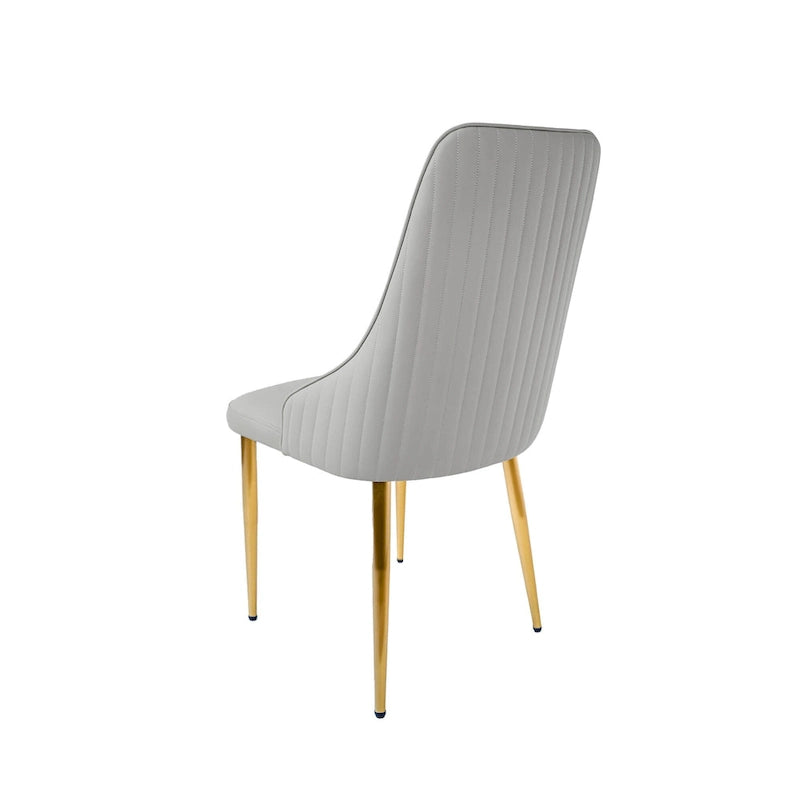 Chaises de salle à manger en cuir PU rembourrées