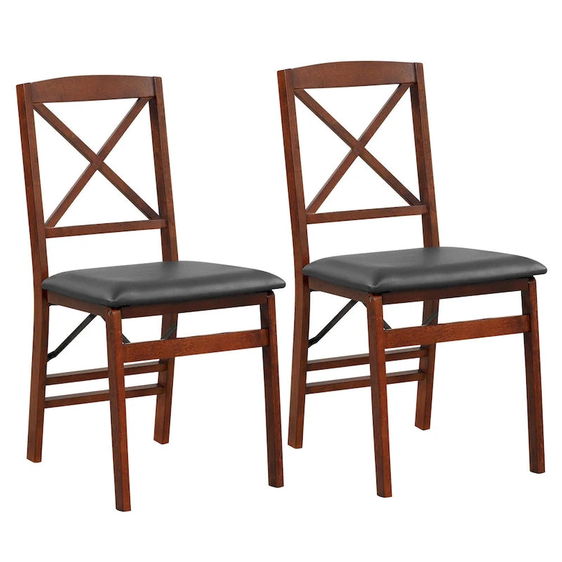 Chaises de salle à manger pliantes Chaises pliantes avec assise rembourrée en PVC