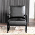 Chaise avec accoudoirs en métal, revêtement en PU/microfibre de 25,4