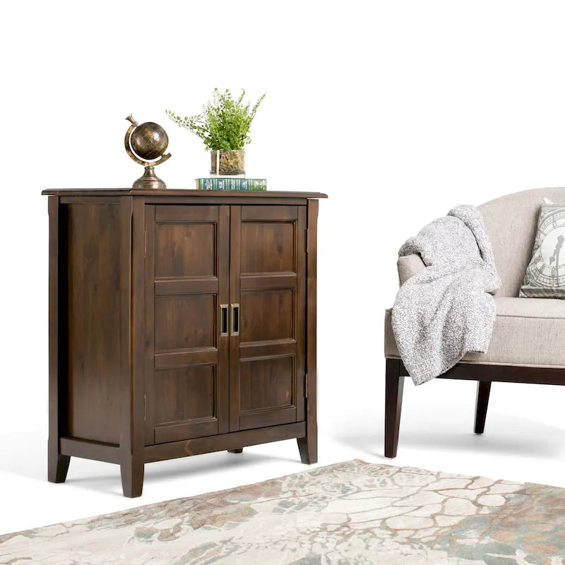 Meuble de rangement bas de transition en BOIS MASSIF de 30 pouces de large - 30 po l. x 14 po p. x 31 po h.