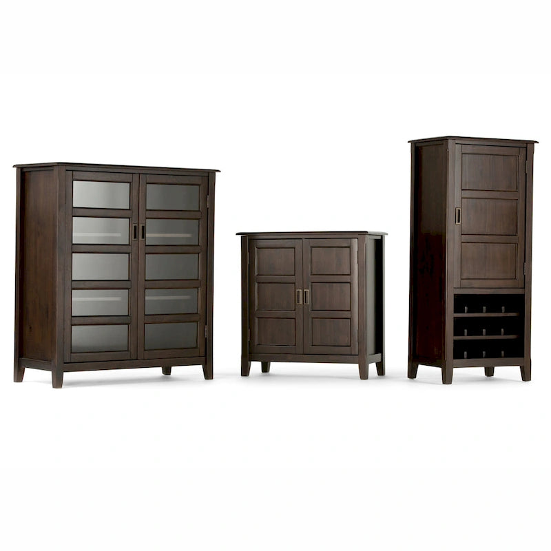 Meuble de rangement bas de transition en BOIS MASSIF de 30 pouces de large - 30 po l. x 14 po p. x 31 po h.