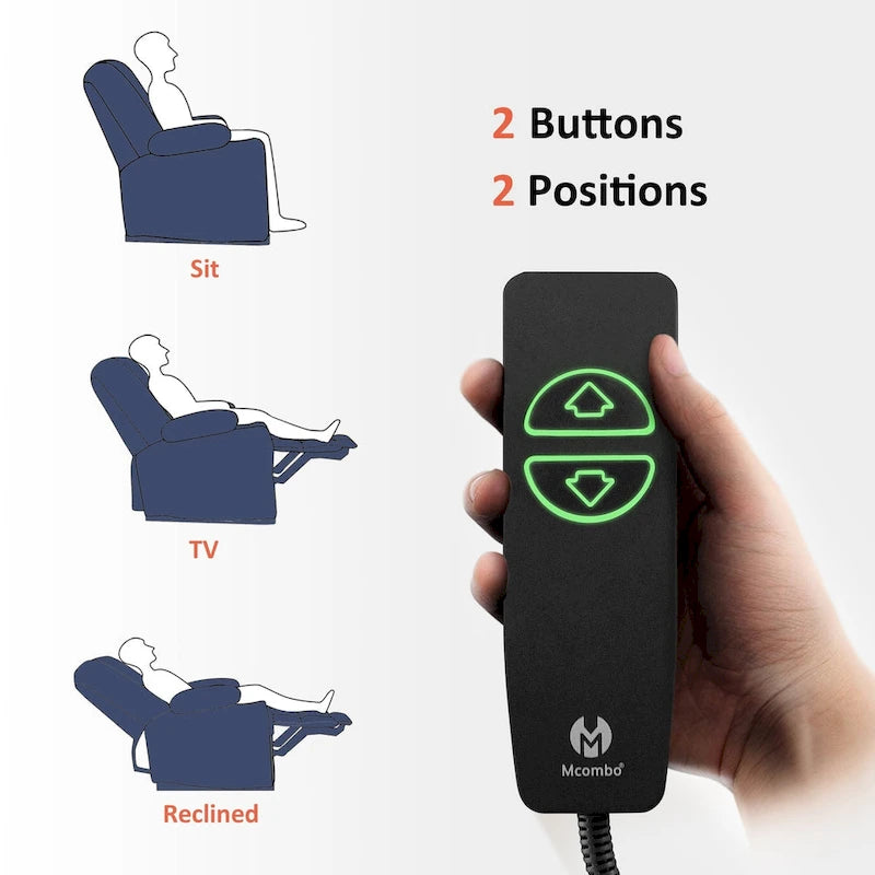 Fauteuil inclinable électrique avec fonctions de chauffage et de massage, Tissu 6079/PR670