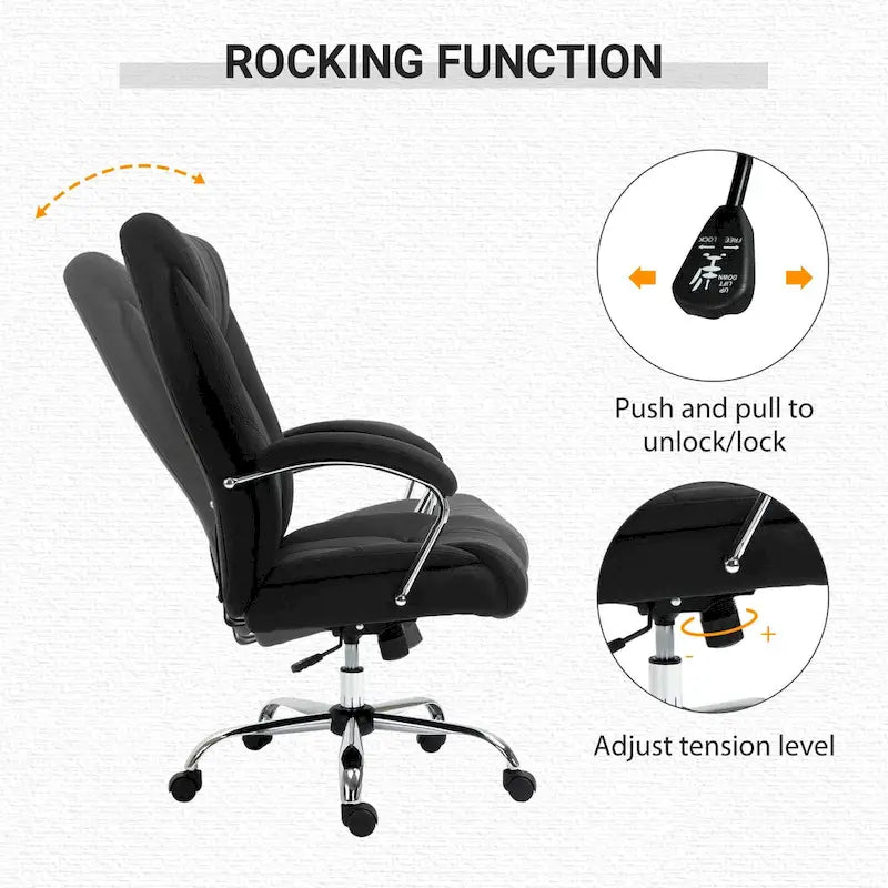 Chaise de bureau pivotante à dossier haut, ergonomique en tissu de lin, avec accoudoirs, réglable en hauteur.