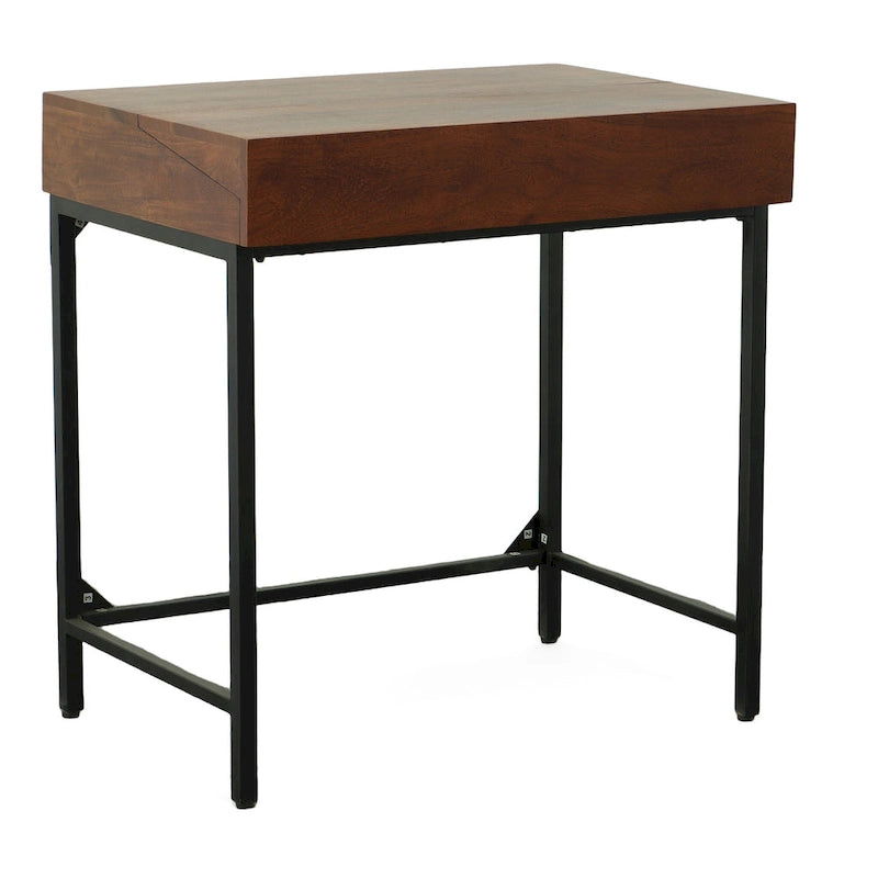 Bureau rustique - Châtaignier/Noir