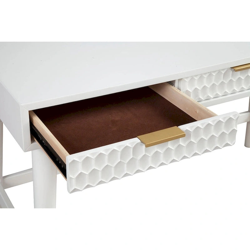 Grand bureau, blanc