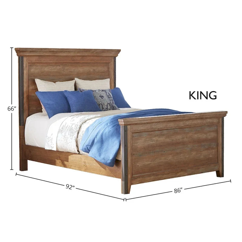 Lit king-size marron