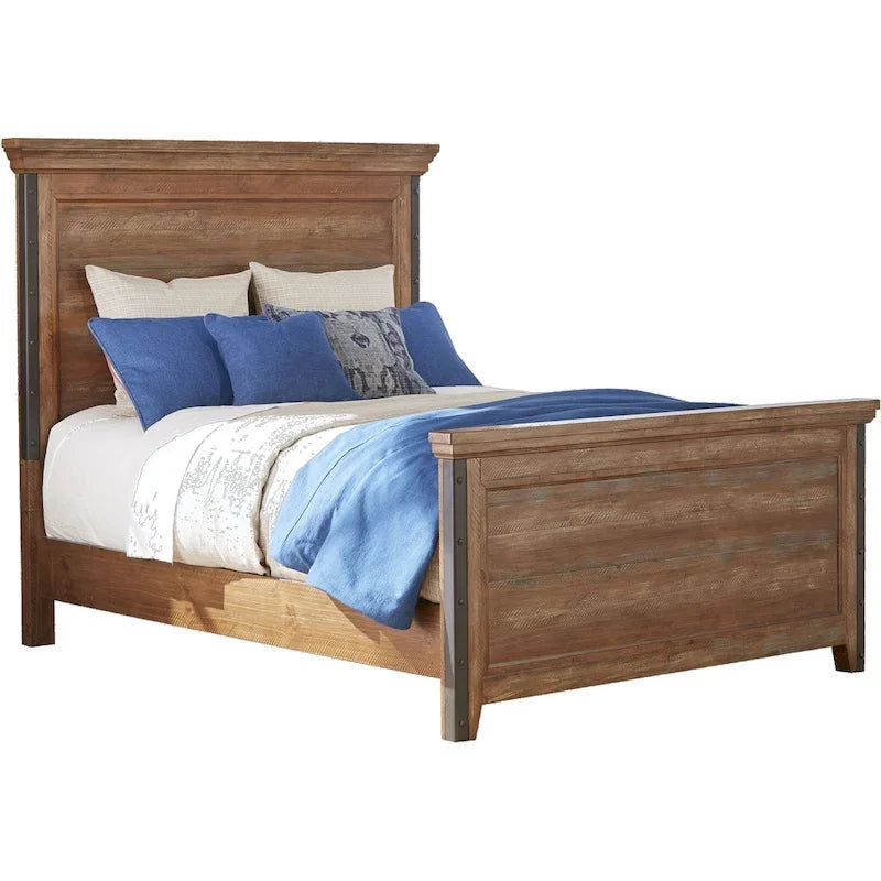 Lit king-size marron