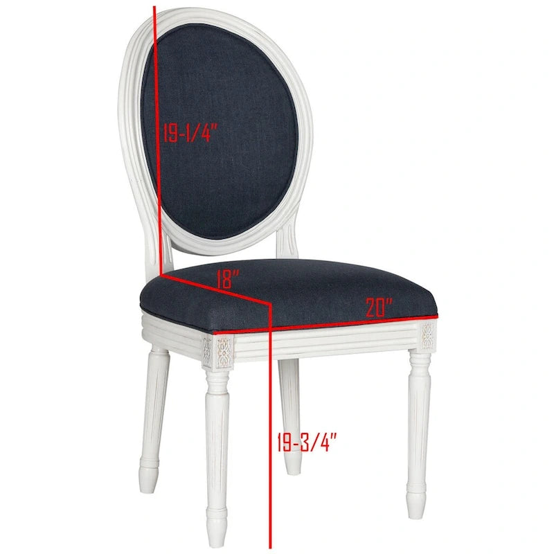 Chaise de salle à manger ovale parisienne - 20Lx20Px39H