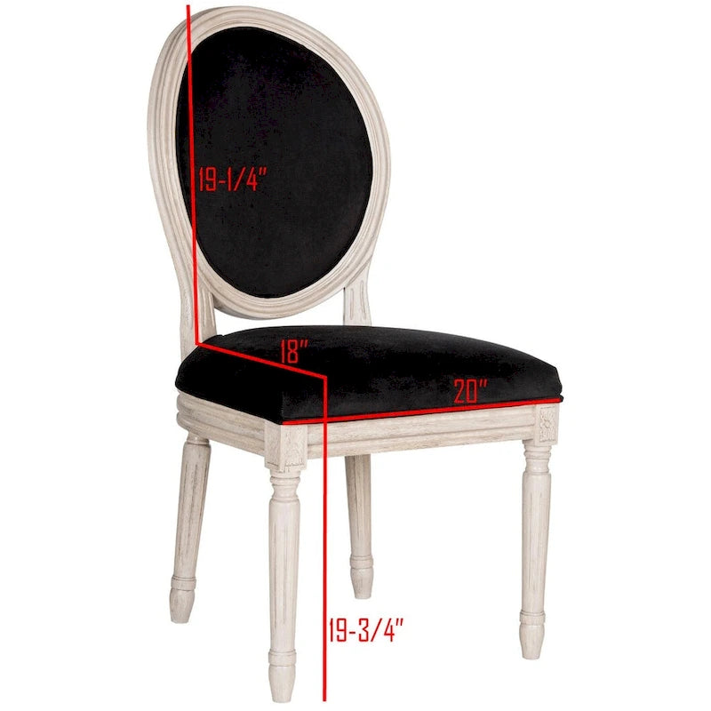 Chaise de salle à manger ovale parisienne - 20Lx20Px39H