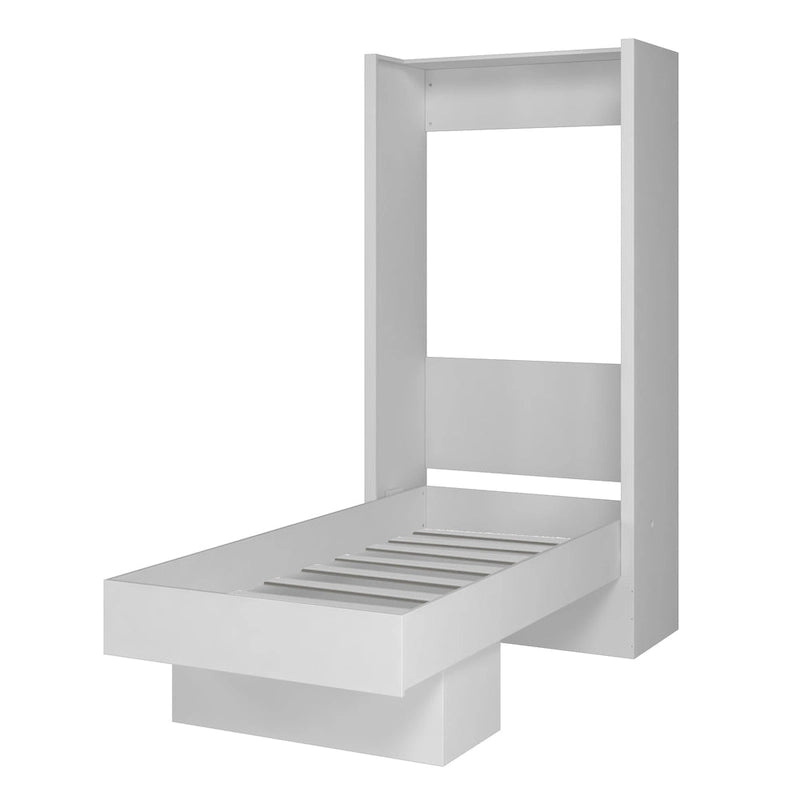 Lit escamotable brésilien contemporain double avec étagère