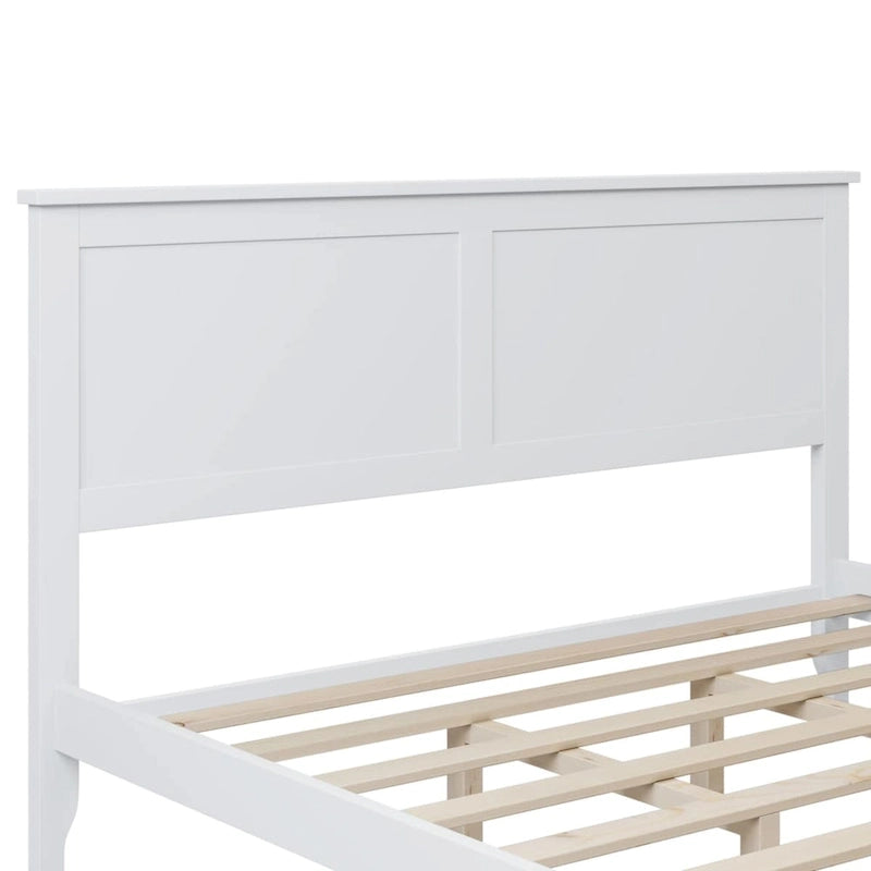 Lit plate-forme moderne en bois massif