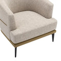 Fauteuil baril bicolore moderne en tissu