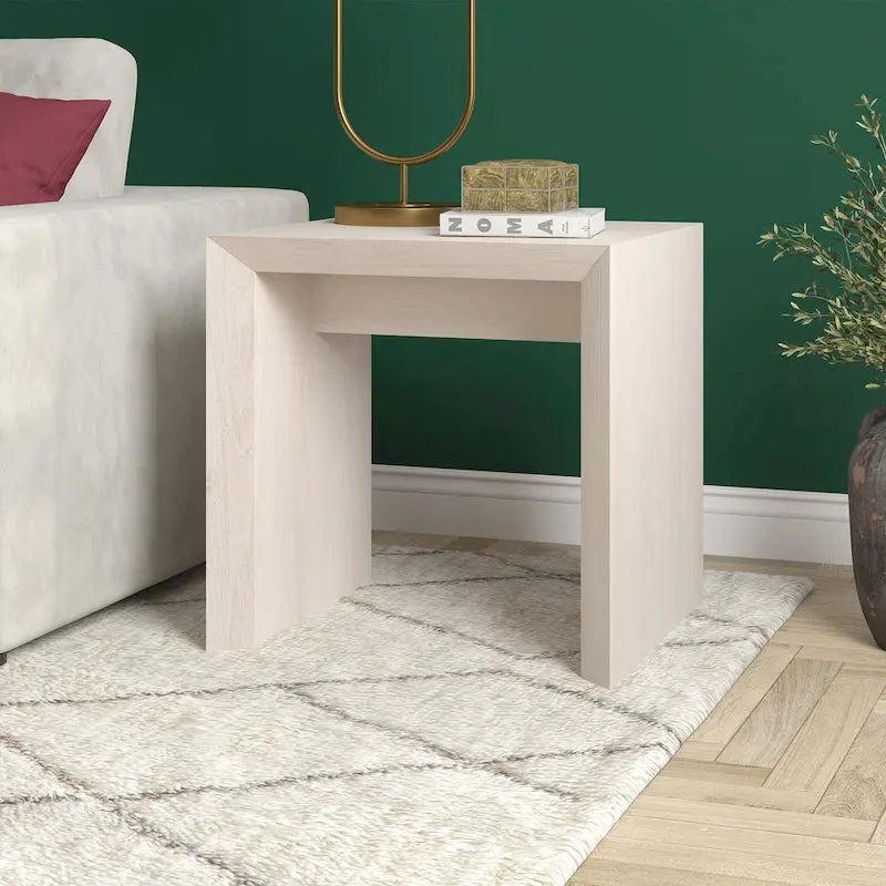 Table d'appoint rectangulaire de 55,88 cm de large - 55,88 cm de large
