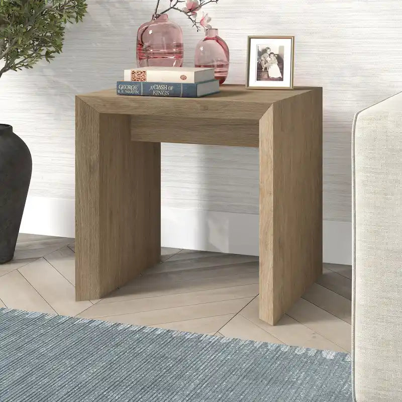 Table d'appoint rectangulaire de 55,88 cm de large - 55,88 cm de large